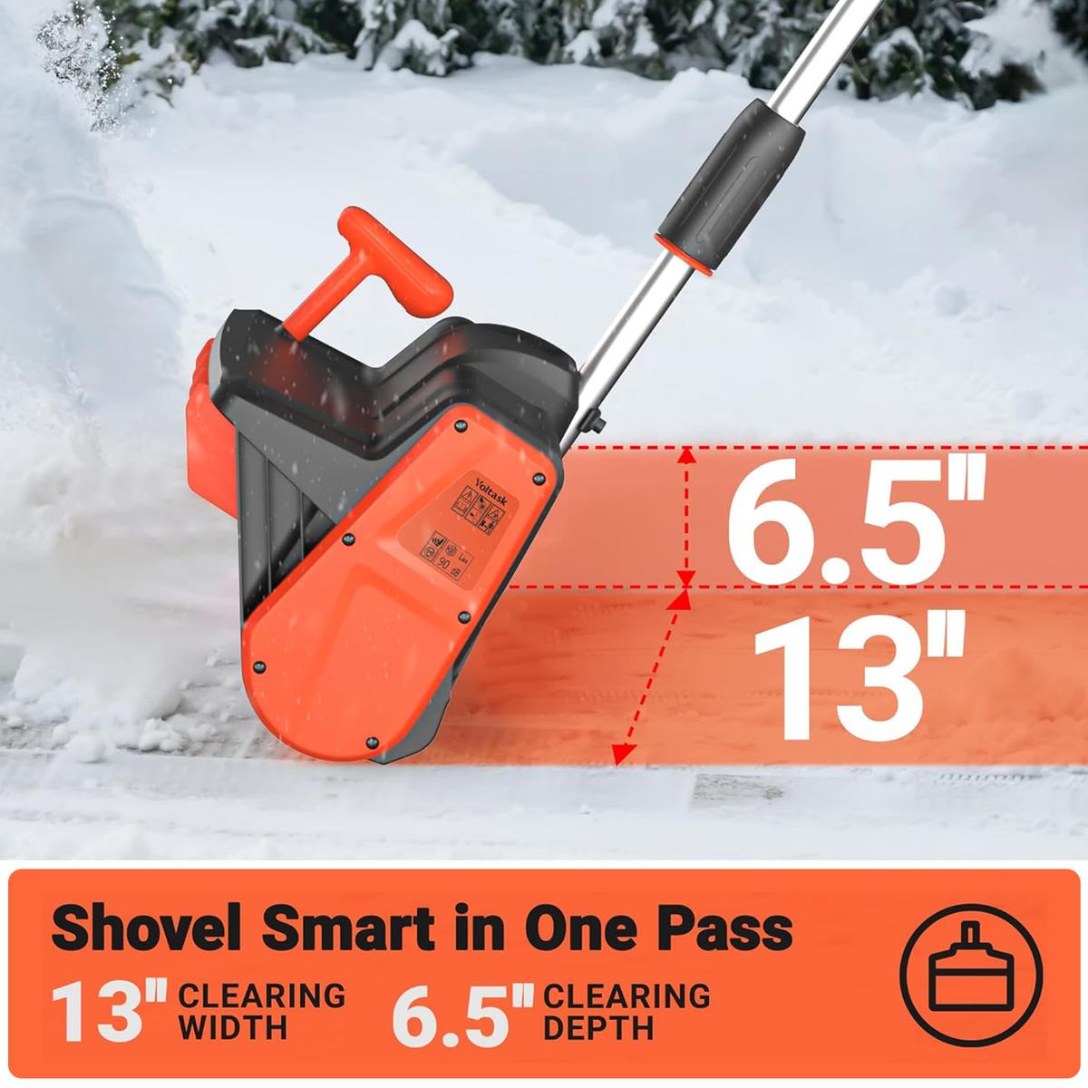 Voltask Cordless Snow Shove