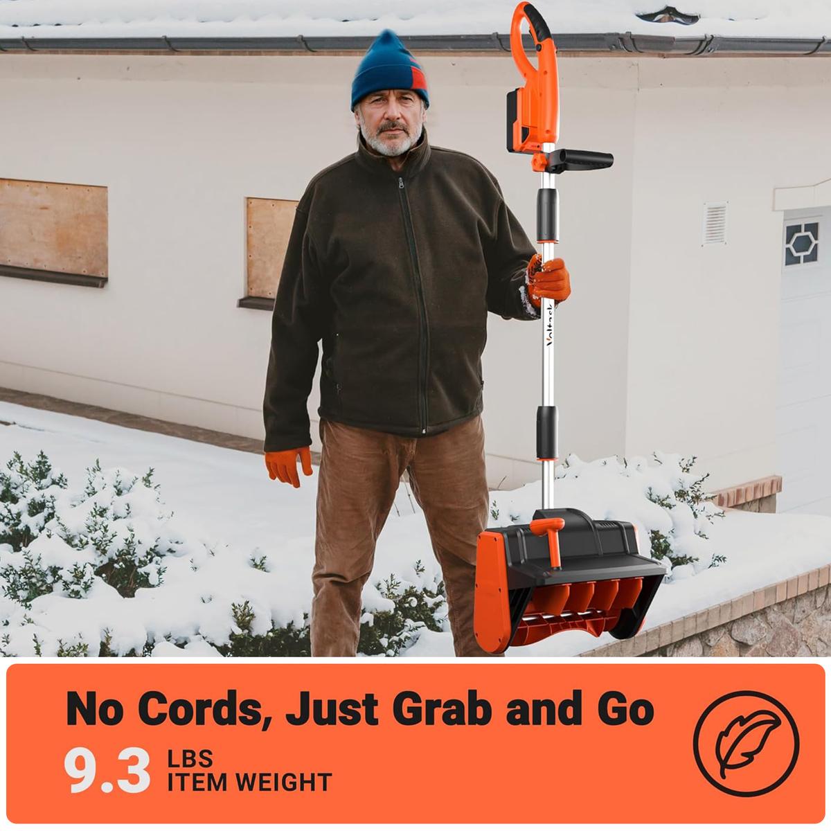 Voltask Cordless Snow Shove